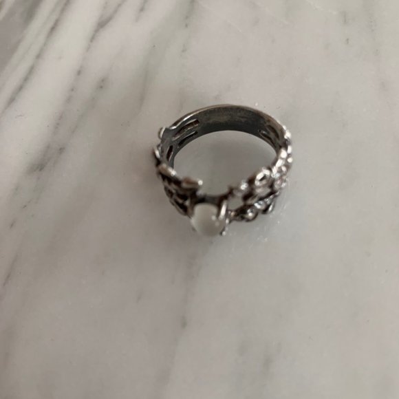 Vintage Silver Moonstone Ring - Picture 4 of 5